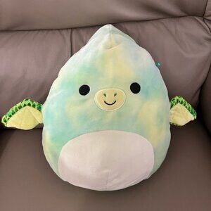 Squishmallow Fletcher Cute Green and Yellow Plushy 12"
